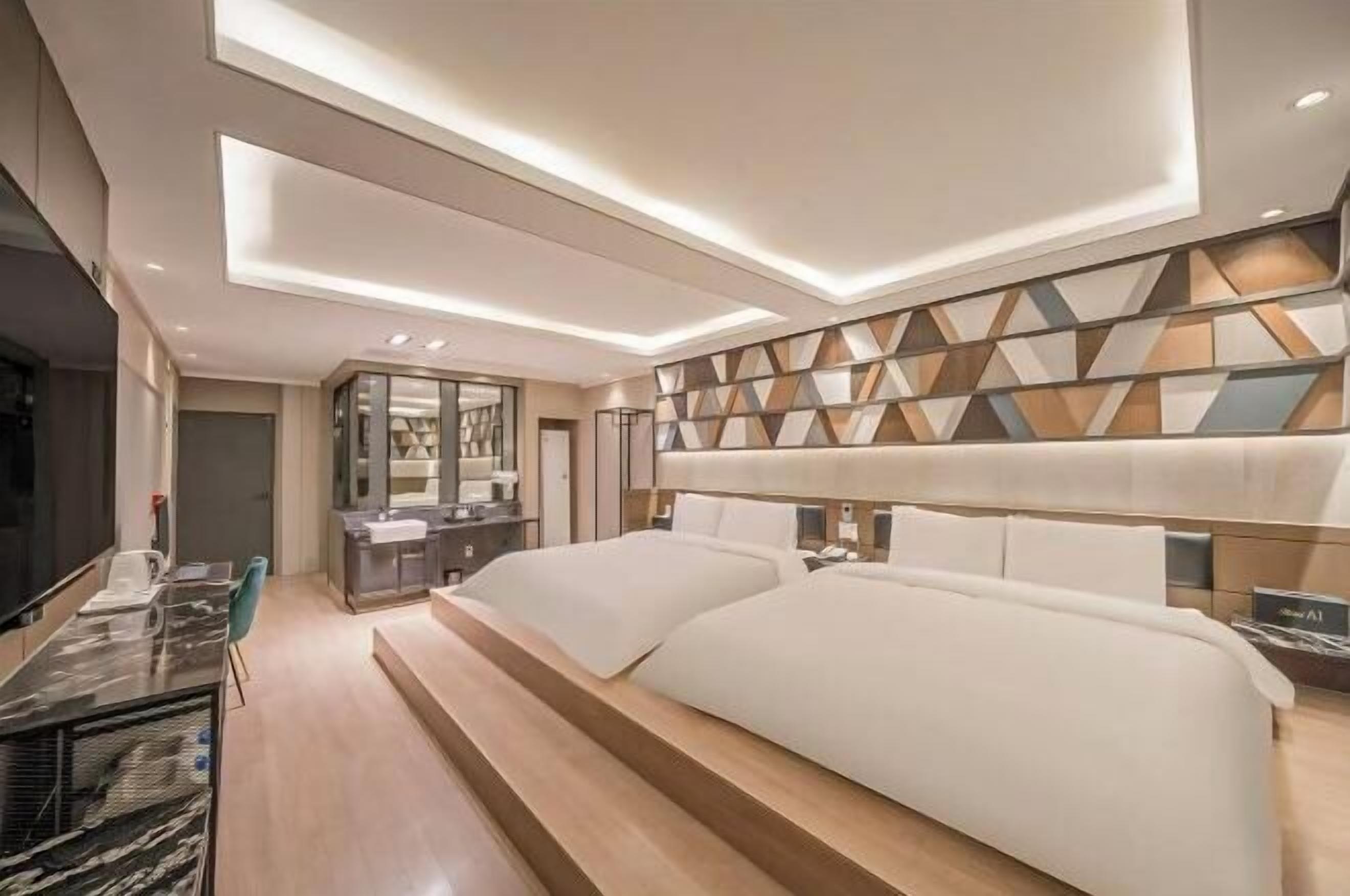 办公桌、免费 WiFi、床单