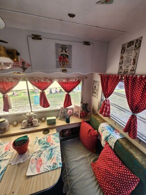Interior - Alice in Wonderland themed, Vintage 1967 Oasis Camper/Glamper! (Monroe)