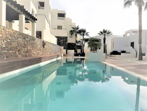 Pool - Holiday Home 'Duplex Jlc' with Sea View, Shared Pool and Air Conditioning (mojacar)