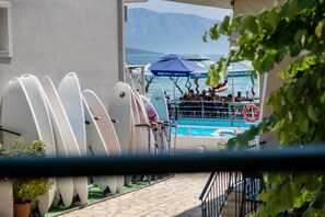 Pool - M1 Room with Shared Pool, Wi-Fi, and Air Conditioning (Lefkada)