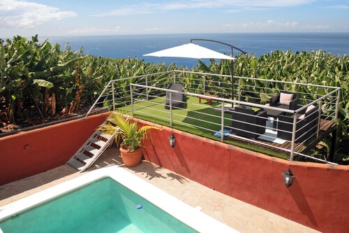 Ferienhaus "Casa La Flamenca" mit Meerblick, privatem Pool und WLAN