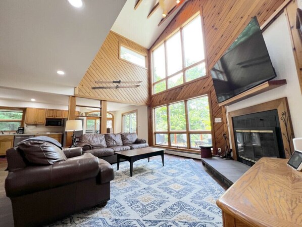 Téléviseur connecté, foyer, jeux vidéo, lecteur de DVD