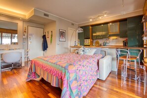 1 bedroom, iron/ironing board