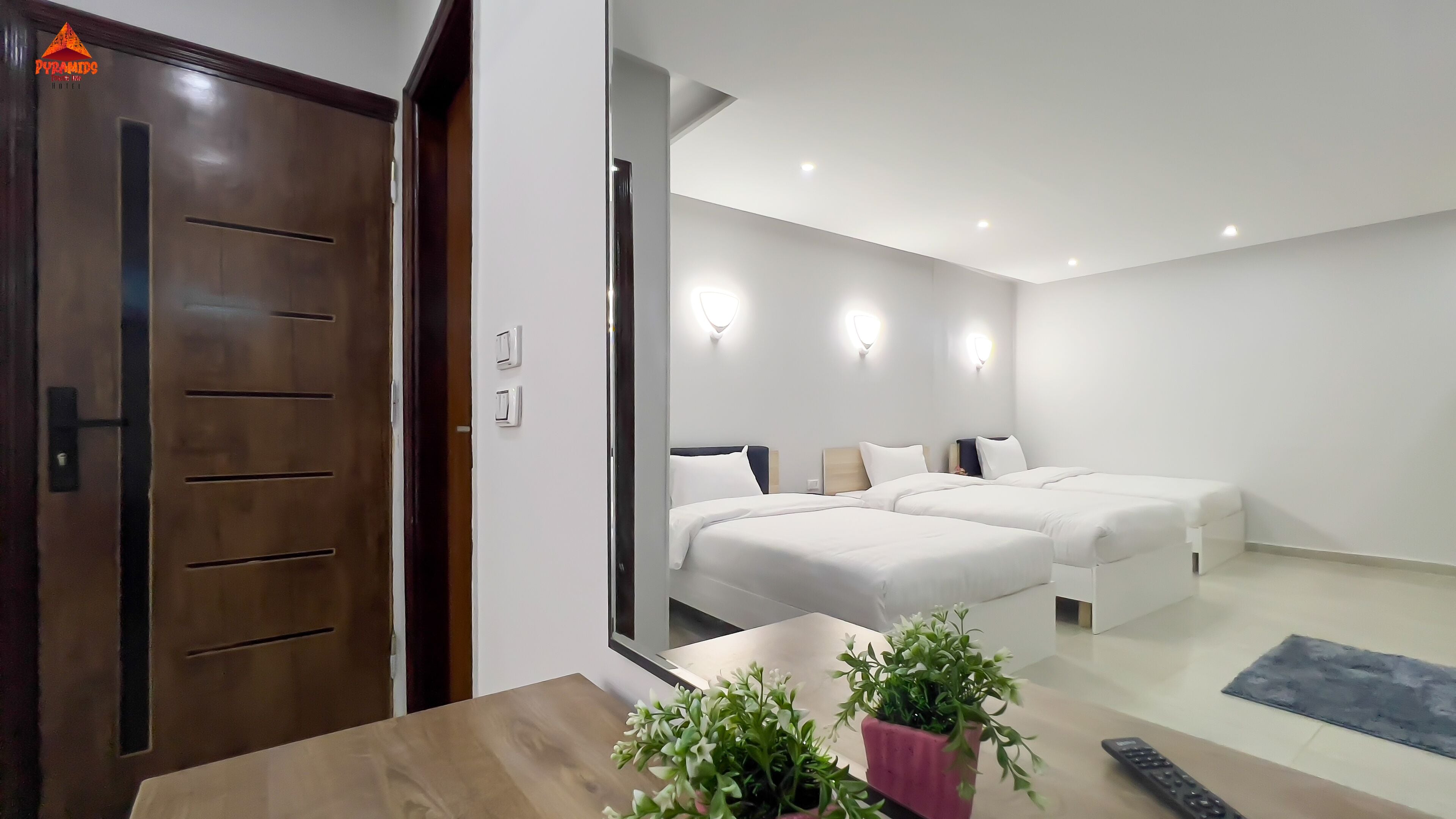 Egyptian cotton sheets, premium bedding, memory-foam beds, minibar