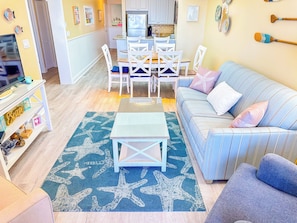 TV - Experience Tilghman Beach and Racquet Club Unit 322! Oceanfront, Pools, Tennis, Close to Main Street! (North Myrtle Beach)