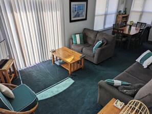 TV, DVD player - Welcome to Wind Swept, a beautiful duplex home that’s perfect for your coastal escape! (North Topsail Beach)