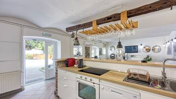 Family House, 6 Bedrooms (Wellness Estate Hedonia Near) | Private kitchen | Fridge, oven, stovetop, dishwasher