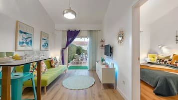 1 soverom, strykejern/-brett, reiseseng for barn og wi-fi