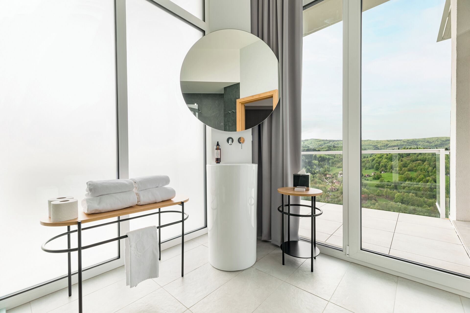 Superior-Zimmer, Balkon, Bergblick | Badezimmer