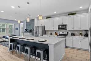 Fridge, microwave, oven, stovetop - Experience Hollywood Glamour for 30 Guest Stars! Mega Vacation Mansion! (Kissimmee)