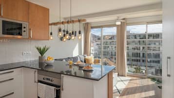 Basic Apartment, 1 Queen Bed with Sofa bed | Private kitchen | Microwave, oven, stovetop, dishwasher