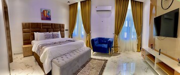 Elite-íbúð - 3 svefnherbergi | Rúmföt úr egypskri bómull, rúmföt af bestu gerð