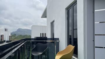 Suite familiar, 2 habitaciones, vistas a la ciudad | Terraza o patio