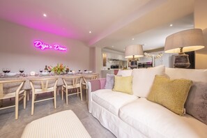 TV, fireplace - Old Mill House, Brancaster, Norfolk (Brancaster)