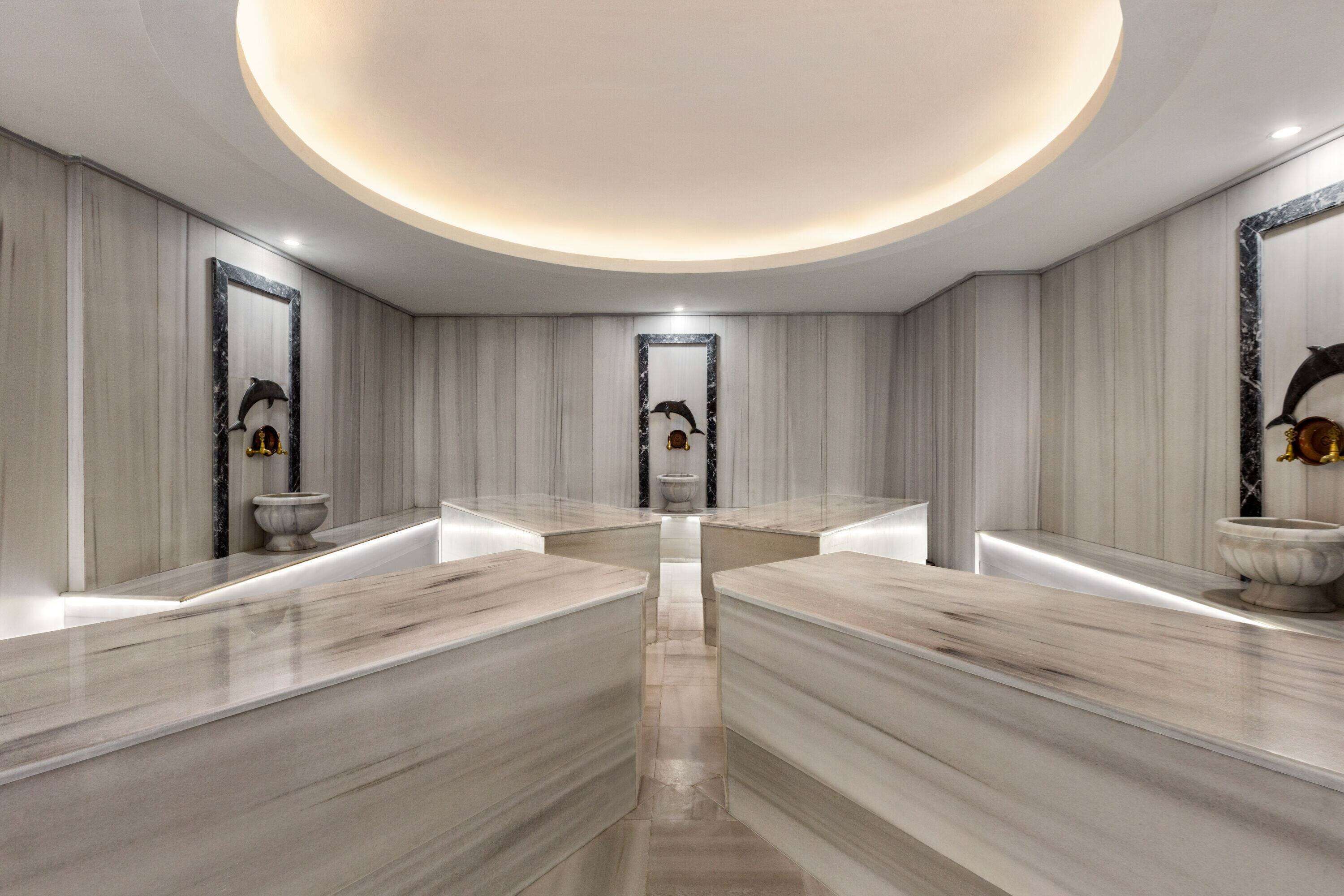 双人护理室、桑拿、热水浴缸、湿蒸房、温泉/矿泉、土耳其浴