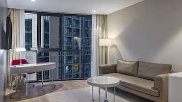 Minibar, in-room safe, desk, blackout drapes