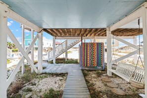 Property grounds - La De Da | 3BR/2BA Fort Morgan Home | Sleeps 8 | Gulf Views & Bunkroom Fun (Gulf Shores)