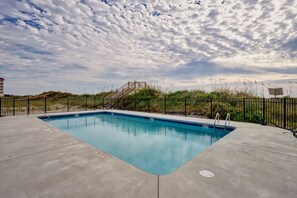 Pool - Coastal Retreat: Elevator, Pool now open, Walk to Beach! (North Topsail Beach)