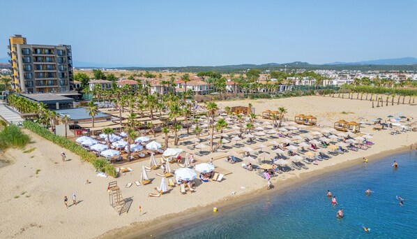 Private beach, free beach shuttle, free beach cabanas, sun loungers - Ayvalık Sea Long (Ayvalik)