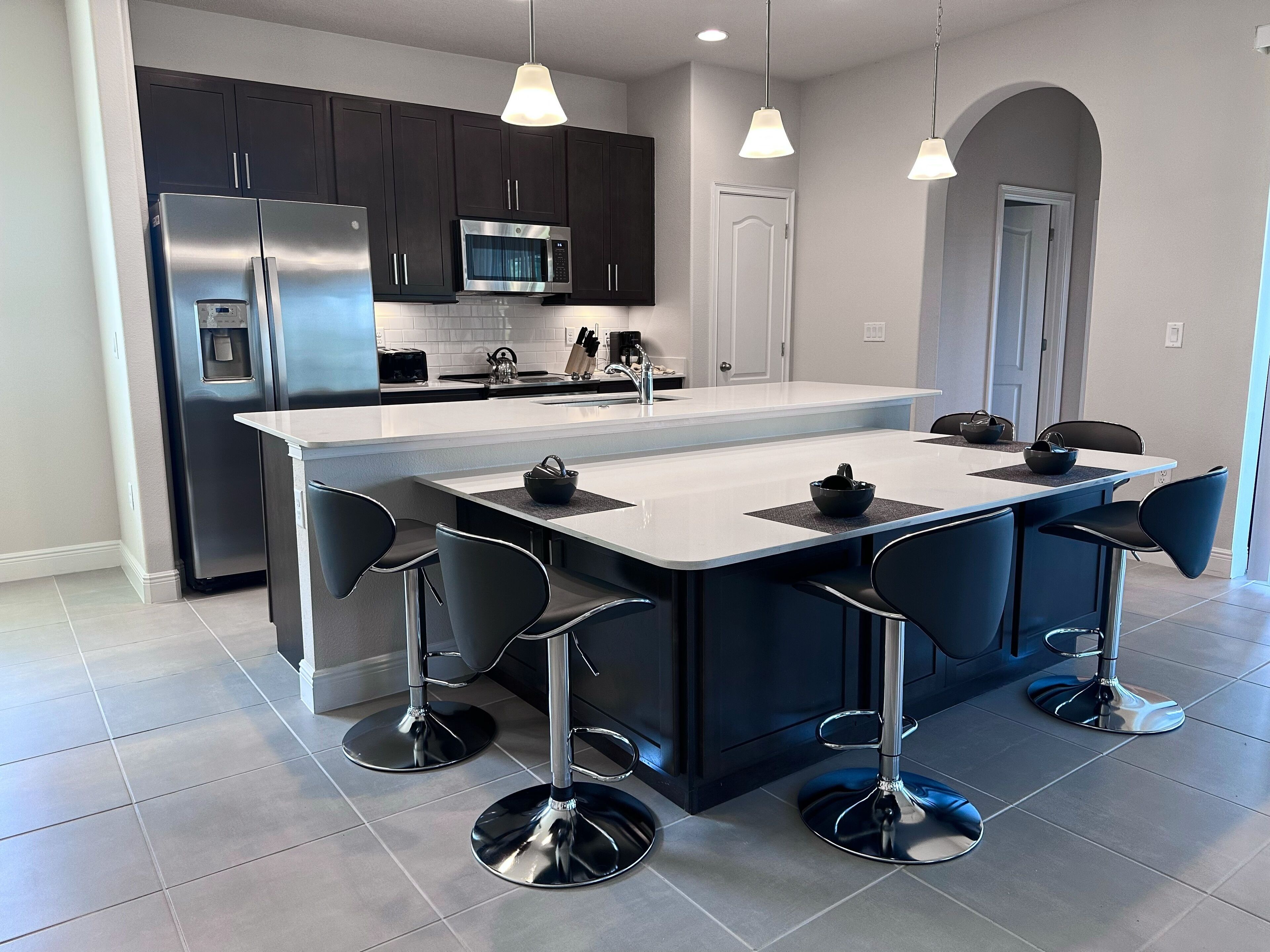 Casa, 6 habitaciones | Cocina privada | Refrigerador, horno, cafetera y tetera y tostadora 