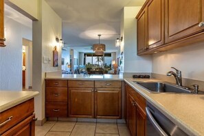 Condo, 2 Bedrooms | Private kitchen | Fridge, coffee/tea maker, toaster - Menehune Shores #423 2 Bedroom Condo by RedAwning (Kihei)