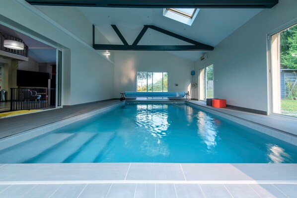 A heated pool