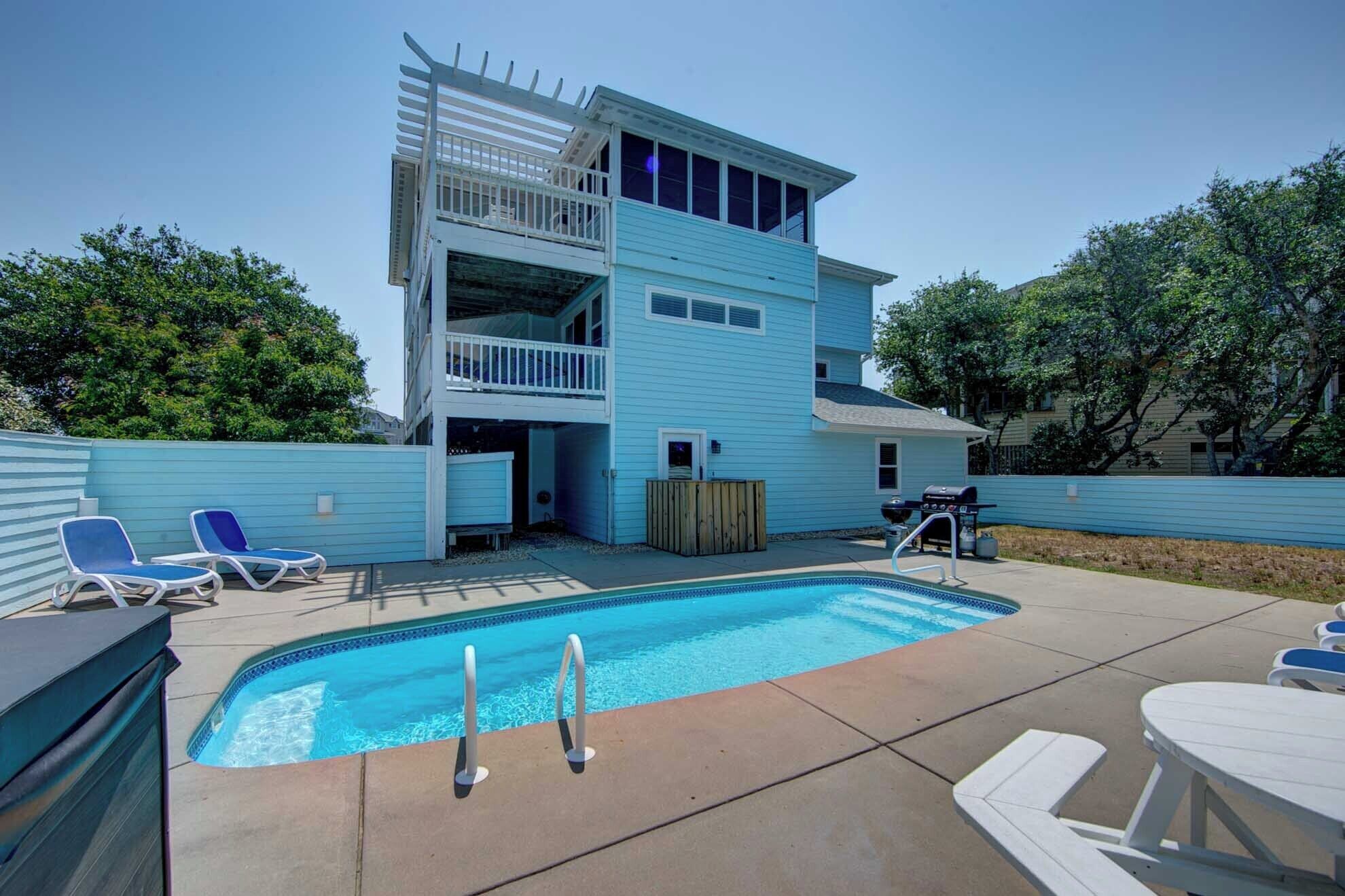 Indoor pool, a heated pool