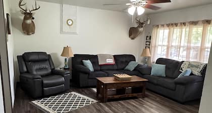 Beautiful and peaceful home located just 10 minutes from the White River!