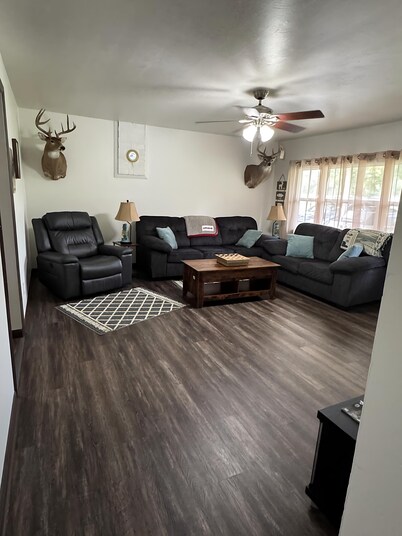 Beautiful and peaceful home located just 10 minutes from the White River! 