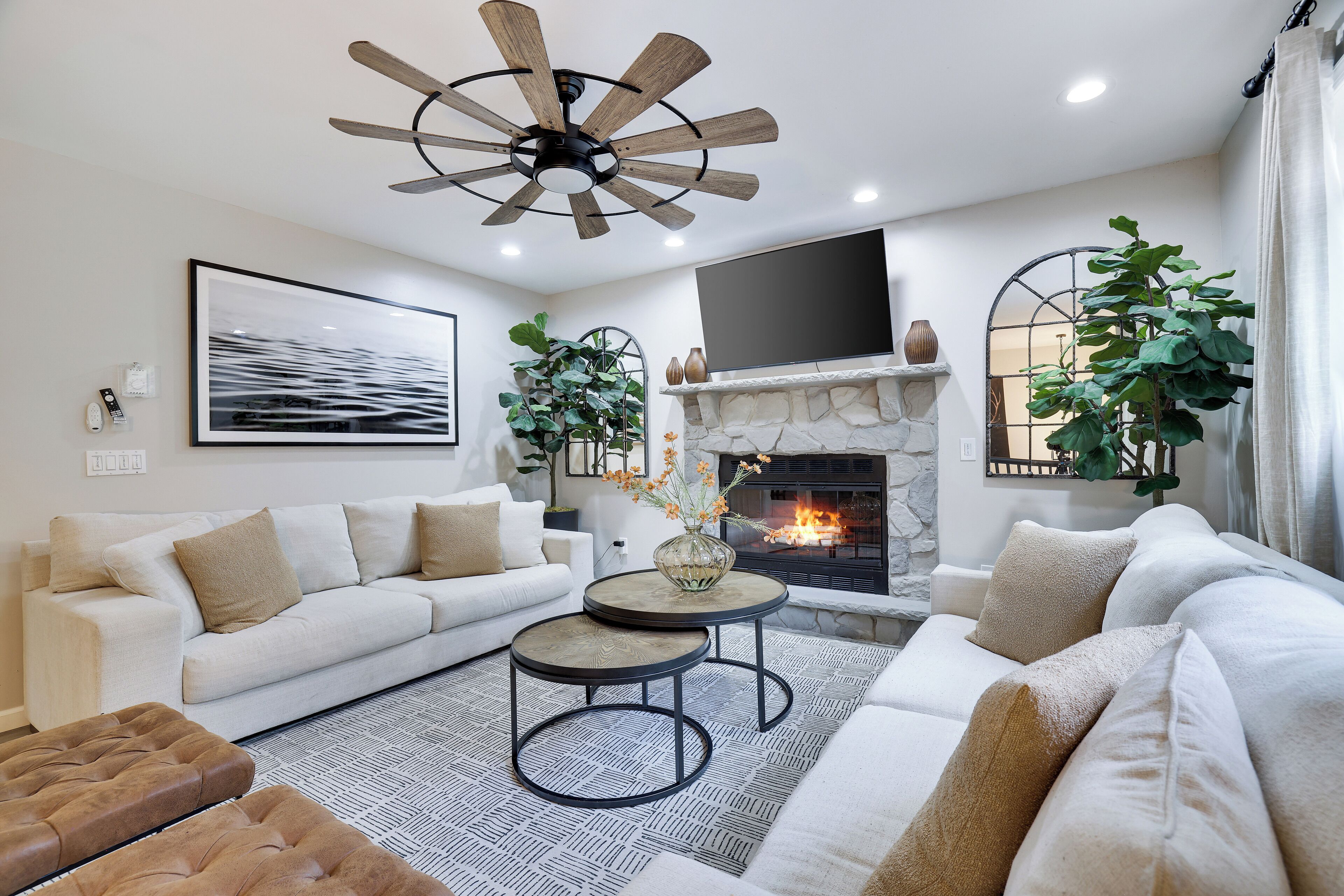 Smart-TV, peis, videospill og fotballspill