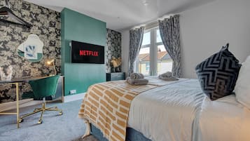 3 soverom, strykejern/-brett, wi-fi (inkludert) og sengetøy