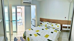 Apartamento | 1 quarto, cortinas blackout, ferros/tábuas de passar roupa