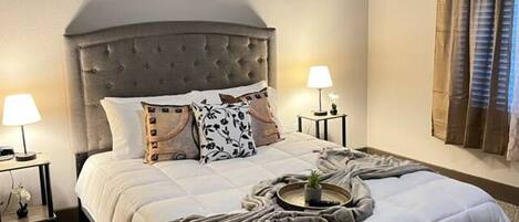 2 bedrooms, iron/ironing board, WiFi, bed sheets