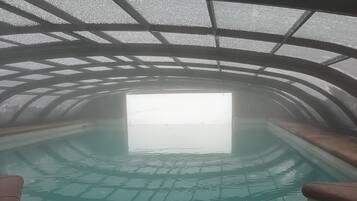 Indoor pool, a heated pool