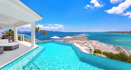 Stunning 6 bedroom waterfront villa with wooden dock