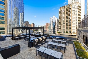 Outdoor dining - 2bd River North Condo with Million Dollar Views! by AllSet Turnover (Chicago)