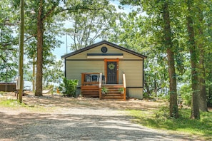 Exterior - Private Hot Tub & Dock: Lakefront Grove Retreat! (Grove)