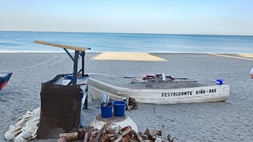 Vlak bij het strand