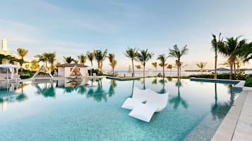 4 outdoor pools, pool cabanas (surcharge), pool umbrellas