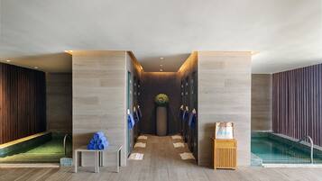 Behandlingsrom for par, badstue, boblebad, dampbad og kroppsbehandlinger