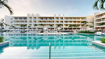 4 outdoor pools, cabanas (surcharge), pool umbrellas