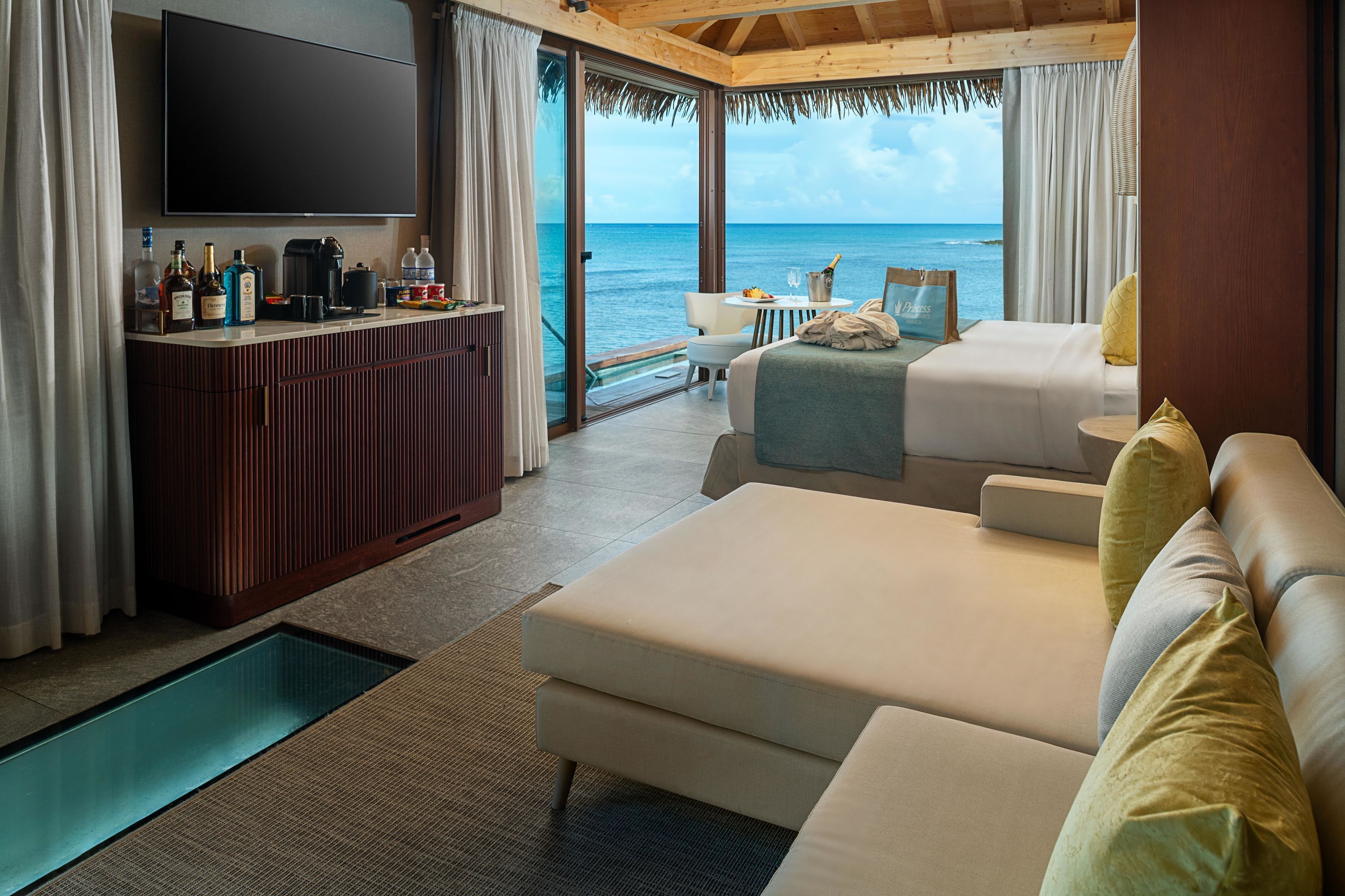 En 55-tommers smart-TV med kabel-kanaler