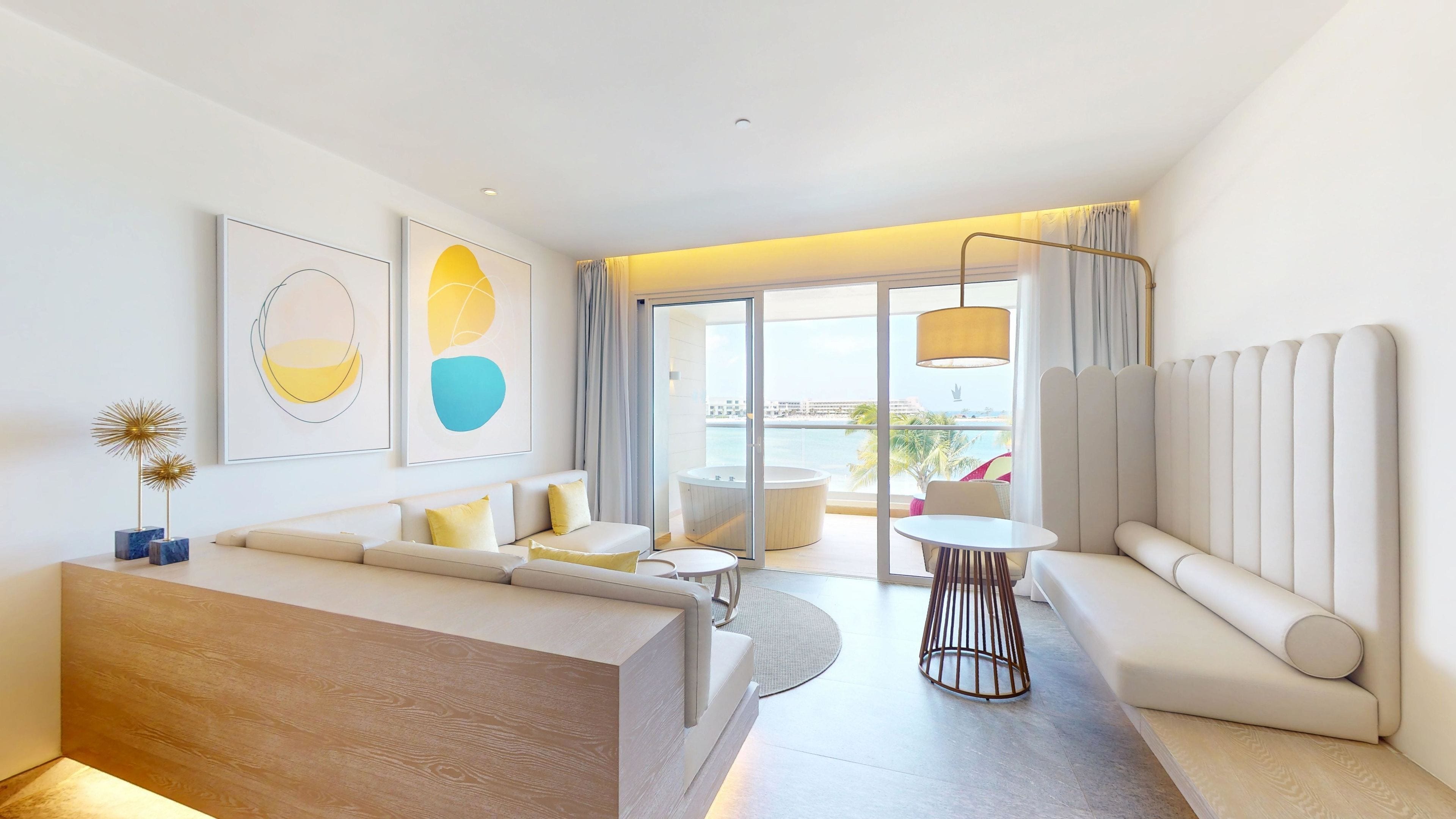 Junior Suite (Platinum) | Living area | 55-inch Smart TV with cable channels