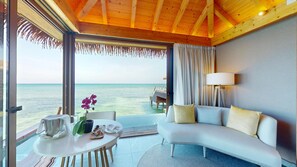 Over Water Villa with Infinity Pool | 1 bedroom, minibar, in-room safe, iron/ironing board