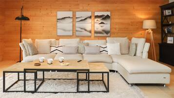 Télévision, cheminée