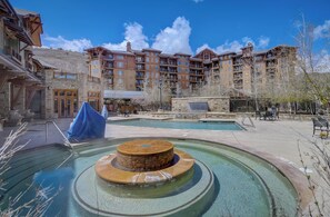 A heated pool - At the New Gondola 1br/ba Condo Escala Lodges located @ Hyatt Centric Park City (Park CIty)