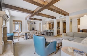 Smart TV, fireplace, DVD player, table football - At the New Gondola 2 Br/BA Condo Escala Lodges located @ Hyatt Centric Park City (Park CIty)