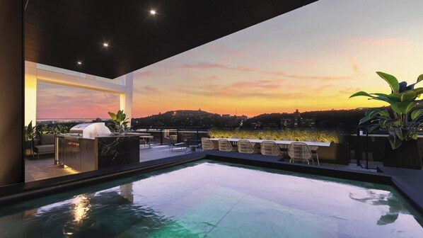 Outdoor dining - Luxury brand new delivered condo in downtown Montreal (Montréal)