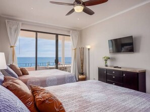 2 bedrooms, desk, iron/ironing board, travel cot