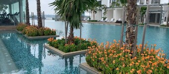 1 Dream Home @ Tiara Imperio Studio 舒适和最特别让您体验阳台风景